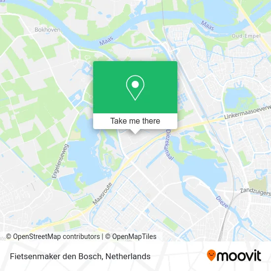 Fietsenmaker den Bosch map