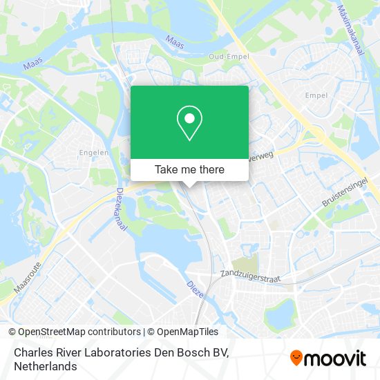 Charles River Laboratories Den Bosch BV map