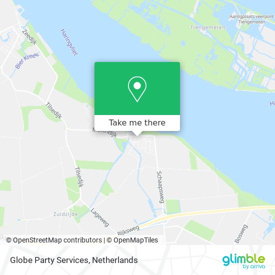 Globe Party Services map