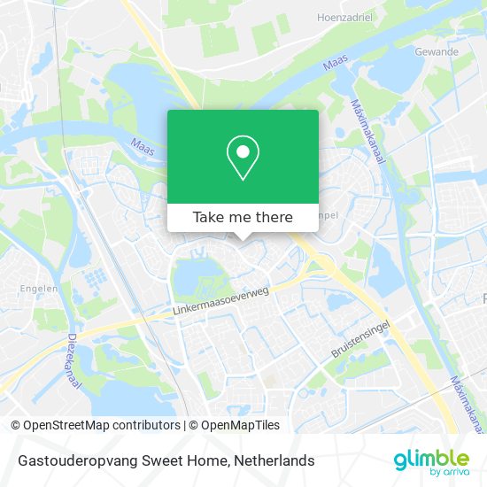 Gastouderopvang Sweet Home map