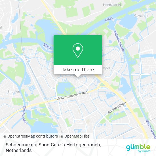 Schoenmakerij Shoe-Care 's-Hertogenbosch map