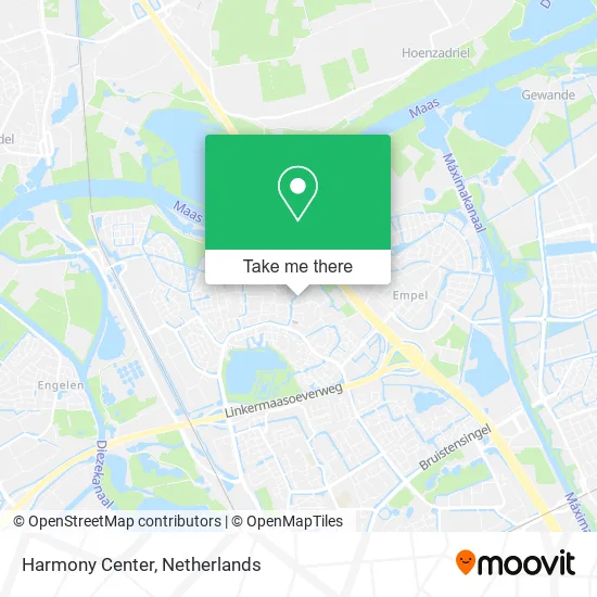 Harmony Center map