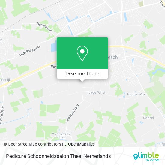 Pedicure Schoonheidssalon Thea map