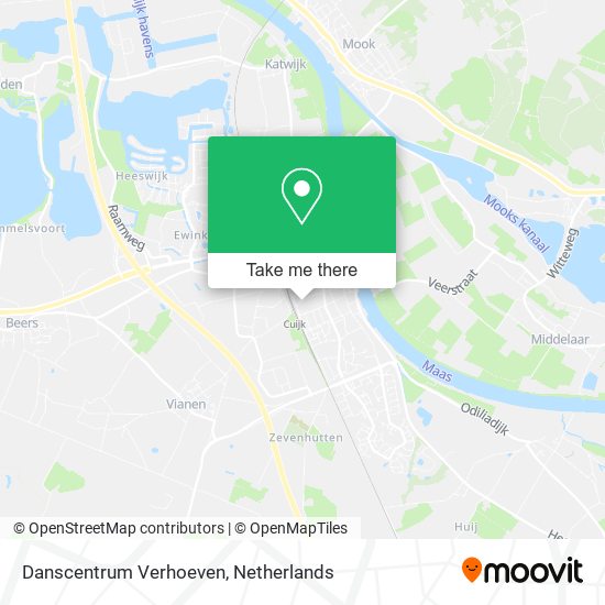 Danscentrum Verhoeven Karte