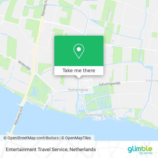 Entertainment Travel Service Karte