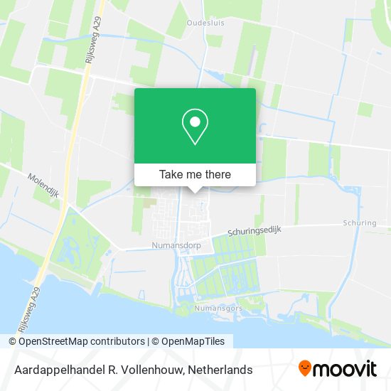 Aardappelhandel R. Vollenhouw map