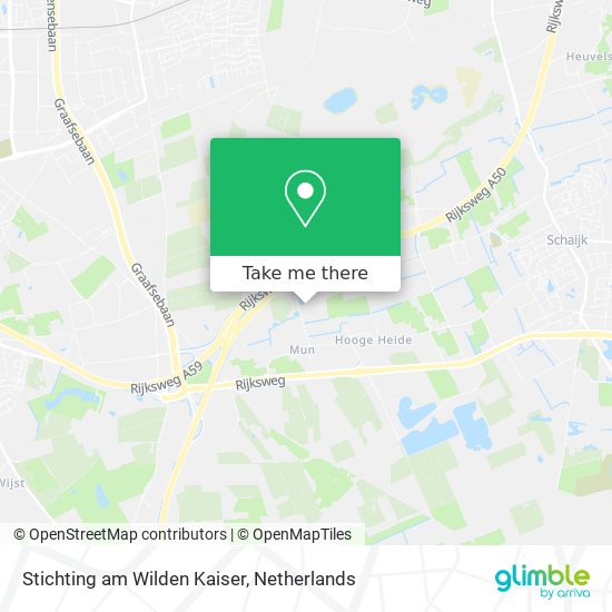 Stichting am Wilden Kaiser map