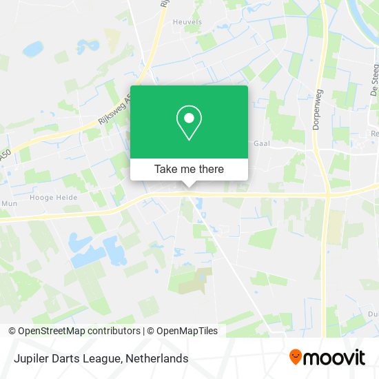 Jupiler Darts League map