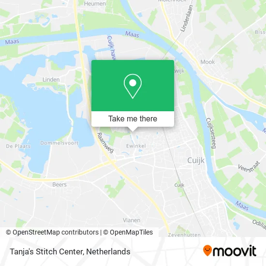 Tanja's Stitch Center map