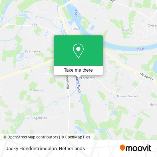 Jacky Hondentrimsalon map
