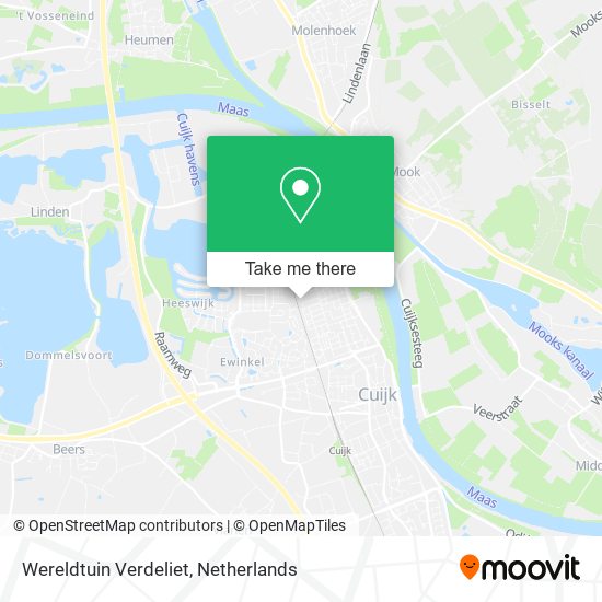 Wereldtuin Verdeliet map