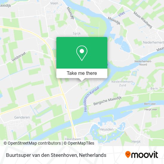 Buurtsuper van den Steenhoven map