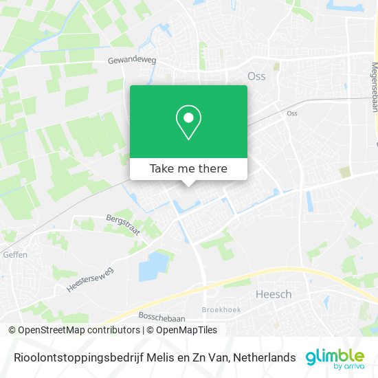 Rioolontstoppingsbedrijf Melis en Zn Van map