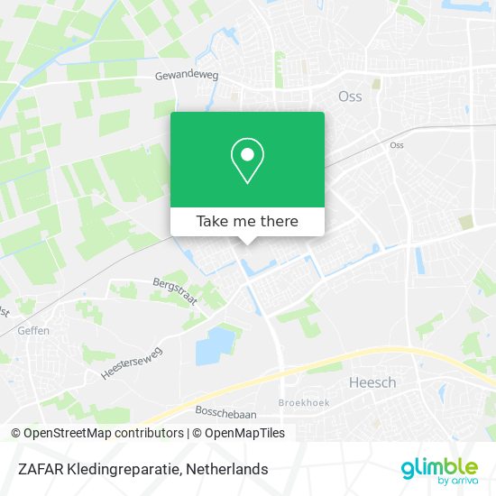 ZAFAR Kledingreparatie Karte