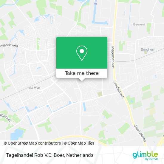 Tegelhandel Rob V.D. Boer map