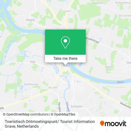 Toeristisch Ontmoetingspunt/ Tourist Information Grave Karte