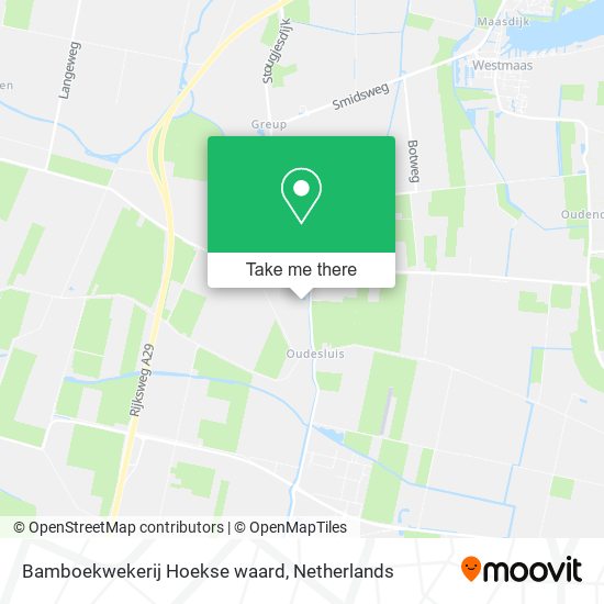 Bamboekwekerij Hoekse waard map