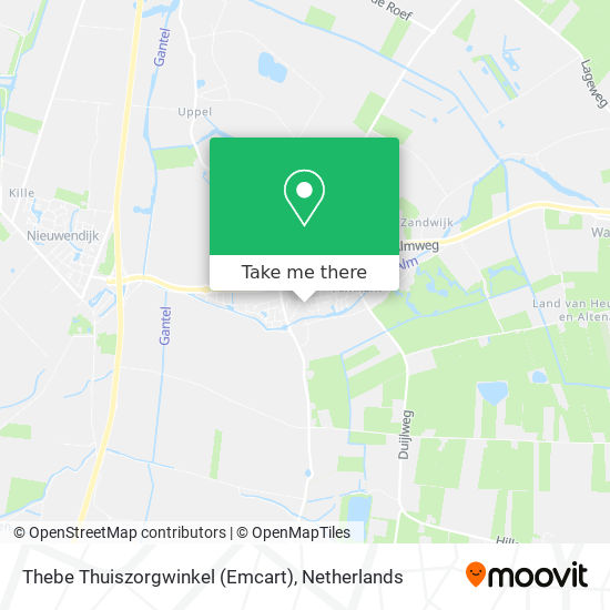 Thebe Thuiszorgwinkel (Emcart) Karte