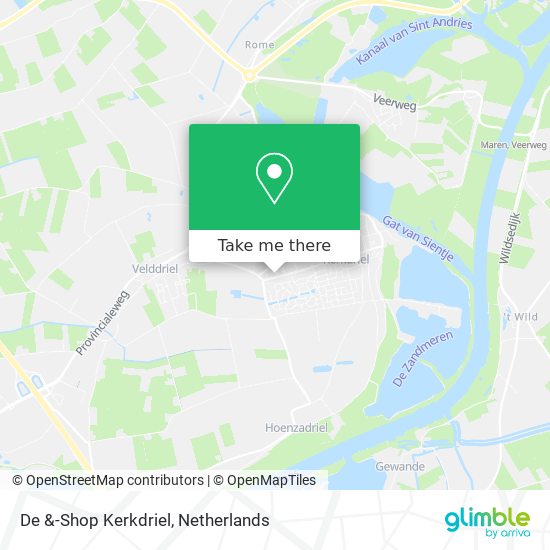 De &-Shop Kerkdriel map