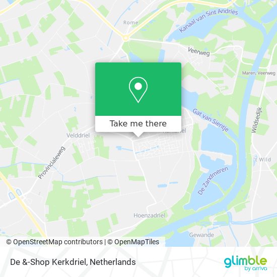 De &-Shop Kerkdriel Karte