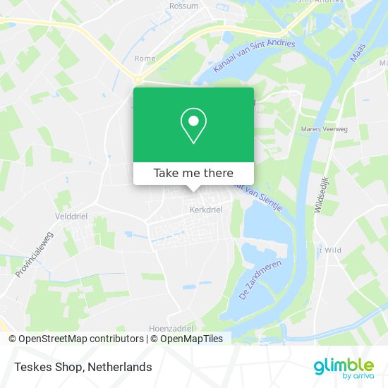 Teskes Shop map