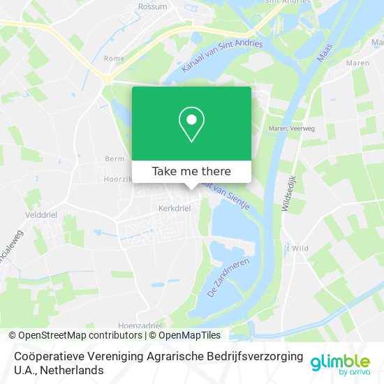 Coöperatieve Vereniging Agrarische Bedrijfsverzorging U.A. map