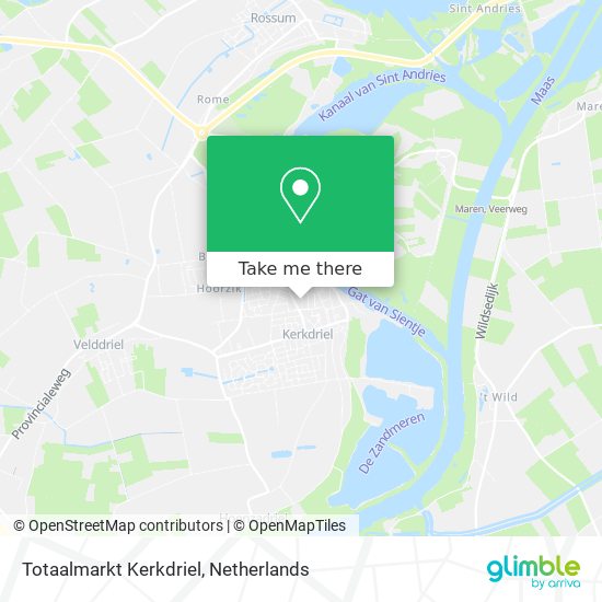 Totaalmarkt Kerkdriel Karte