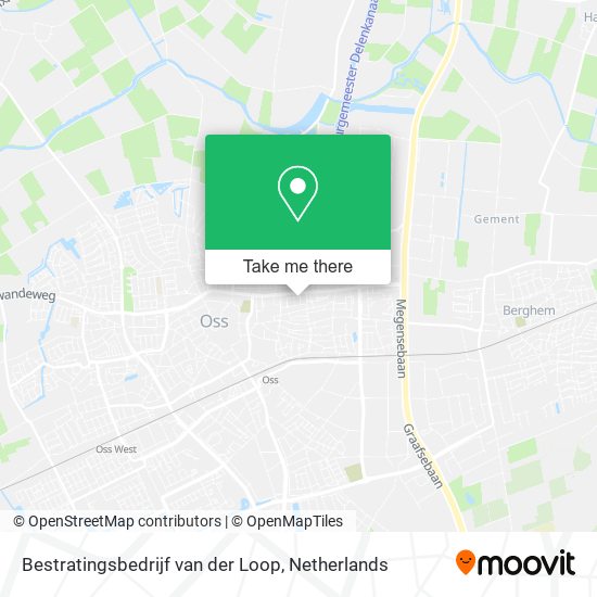 Bestratingsbedrijf van der Loop map