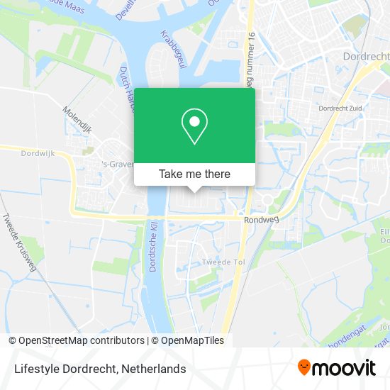 Lifestyle Dordrecht map