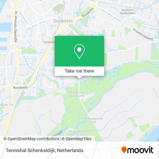 Tennishal Schenkeldijk map