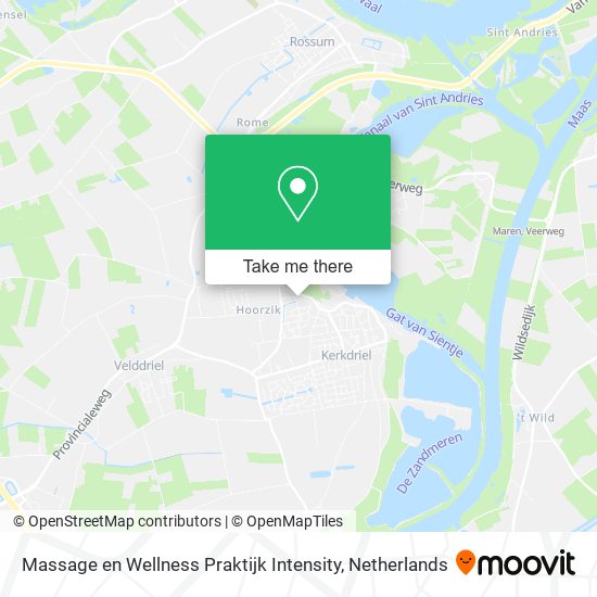 Massage en Wellness Praktijk Intensity map