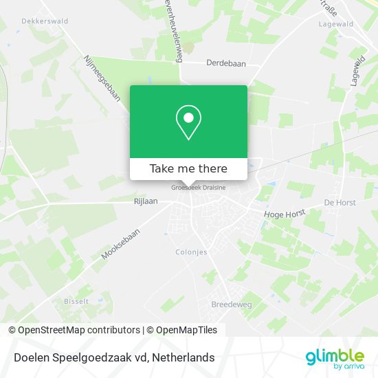 Doelen Speelgoedzaak vd map