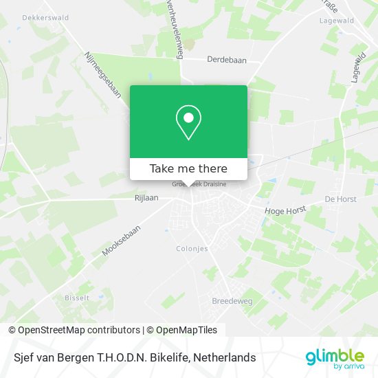 Sjef van Bergen T.H.O.D.N. Bikelife map