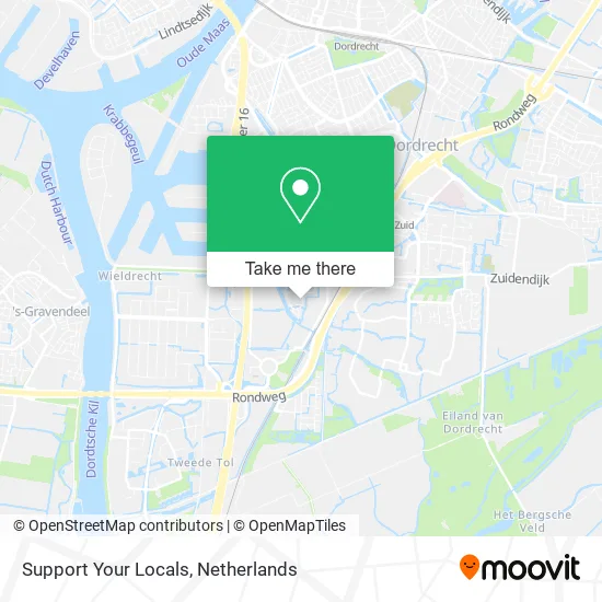 Support Your Locals map