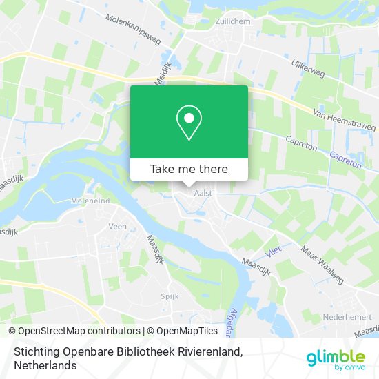 Stichting Openbare Bibliotheek Rivierenland map