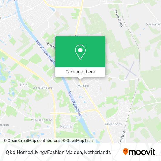 Q&d Home/Living/Fashion Malden map