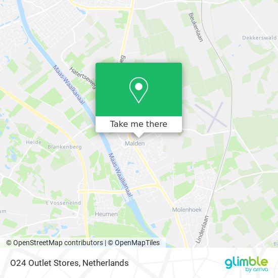 O24 Outlet Stores map