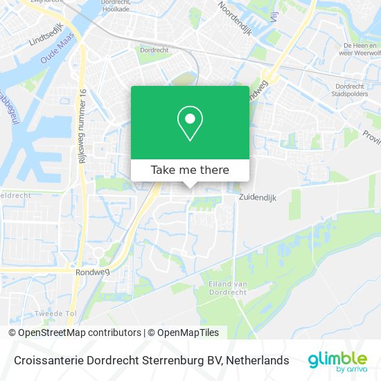 Croissanterie Dordrecht Sterrenburg BV map