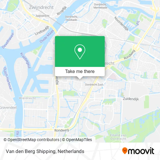 Van den Berg Shipping map