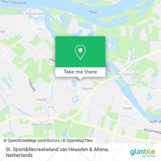 St. Sport&Recreatieland van Heusden & Altena map