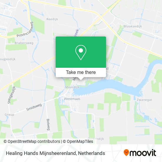 Healing Hands Mijnsheerenland map