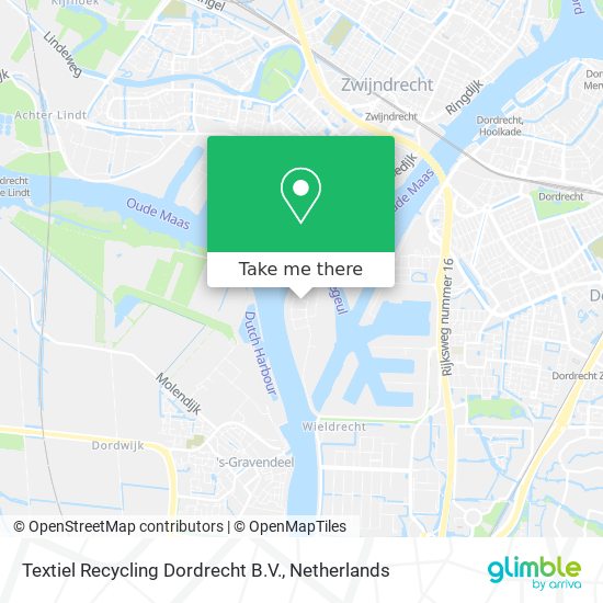 Textiel Recycling Dordrecht B.V. map