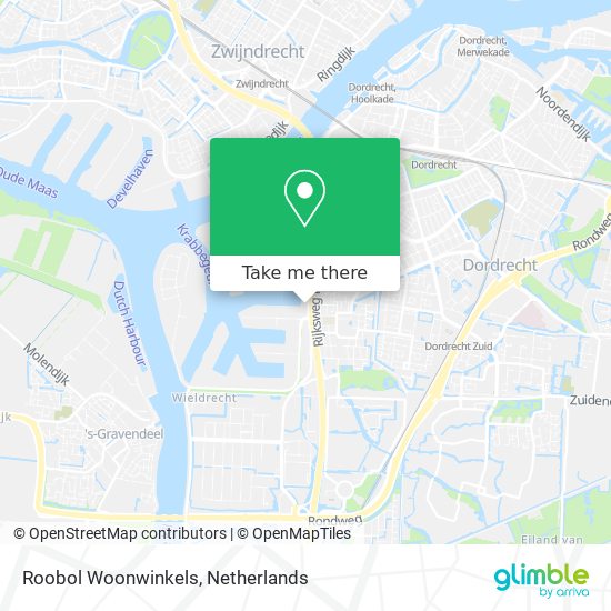 Roobol Woonwinkels map