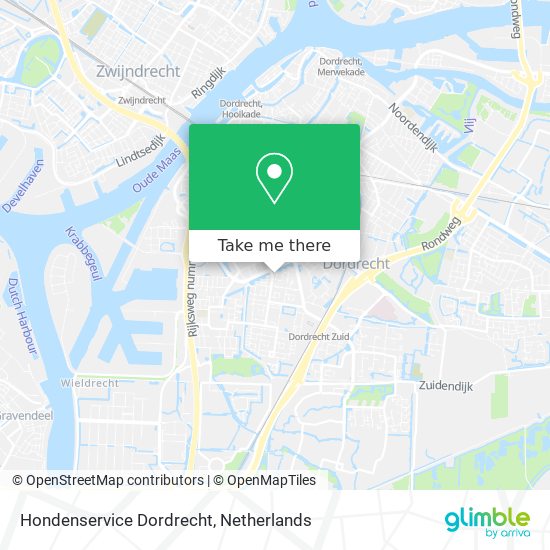 Hondenservice Dordrecht map