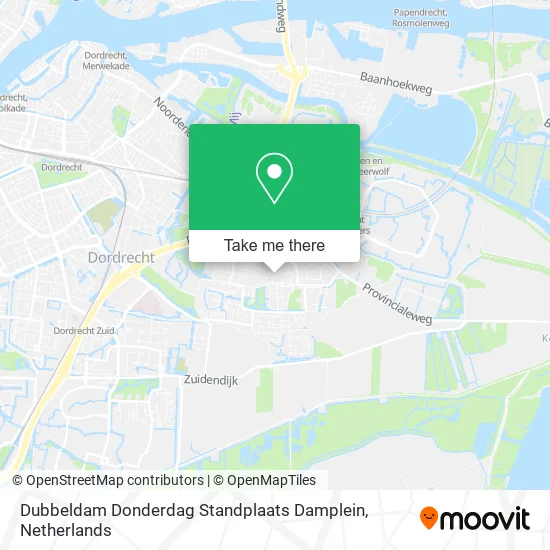 Dubbeldam Donderdag Standplaats Damplein map