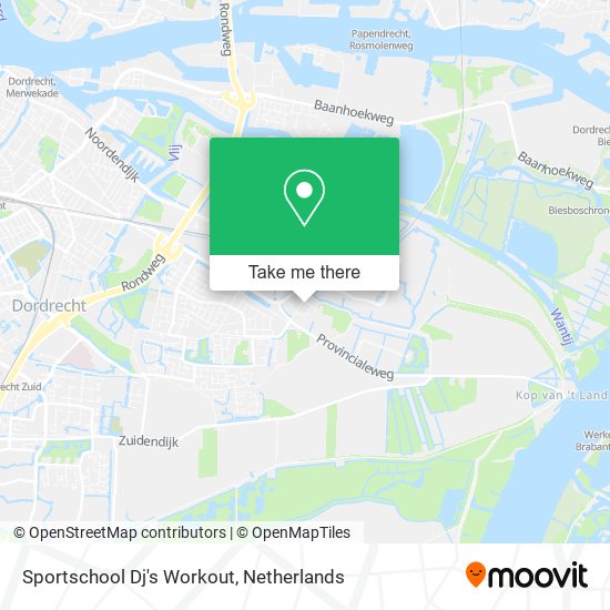 Sportschool Dj's Workout map