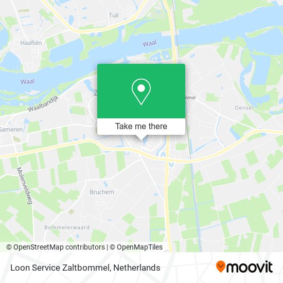 Loon Service Zaltbommel map