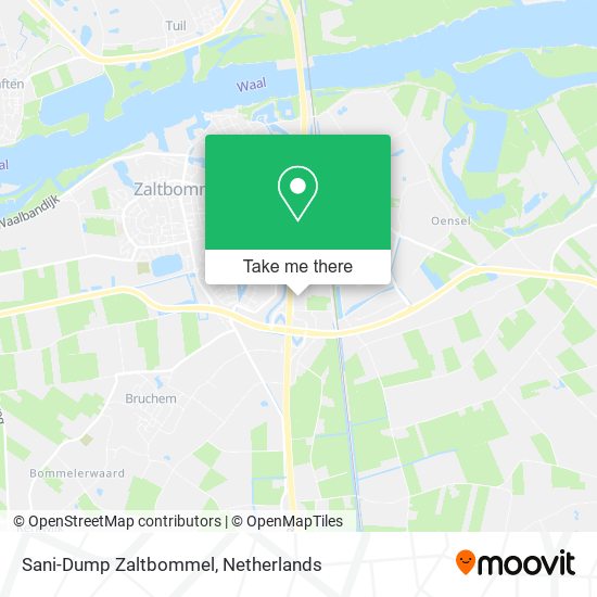 Sani-Dump Zaltbommel map
