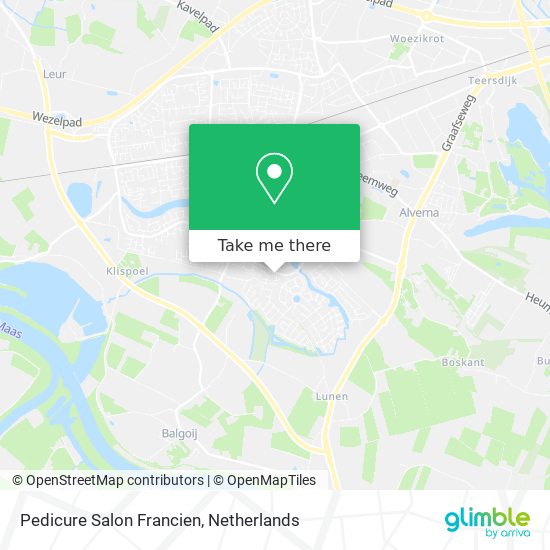 Pedicure Salon Francien map