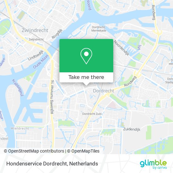 Hondenservice Dordrecht Karte